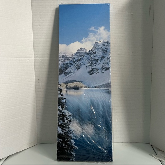 5 piece Wall Art painting decor on canvas - SNOW LAKE - Picture 7 of 10